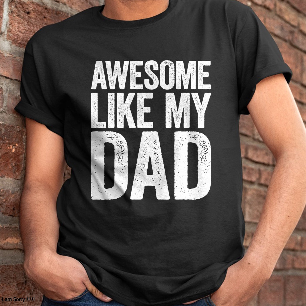 Awesome Like My Dad Shirt Kids Daughter Dad and Son Matching T-Shirt - Gift From Dad Unisex T-Shirt/Hoodie - NGHL00 (SKUT-2310EMAILDS-03)