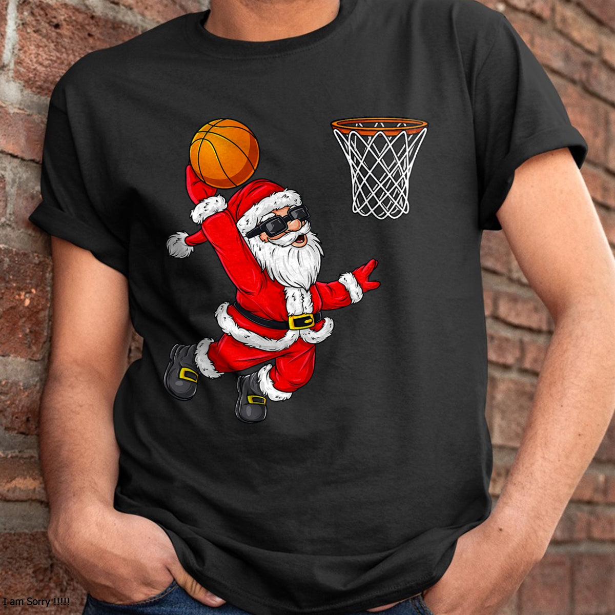 Christmas Santa Claus Dunking A Basketball Boys Kids Xmas T-Shirt - Christmas Unisex T-Shirt/Hoodie/Sweatshirt - NGHL00