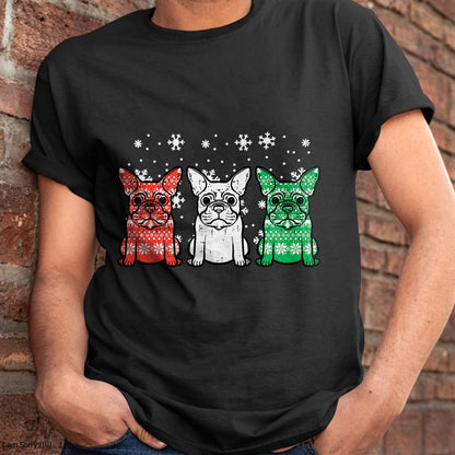 Christmas French Bulldogs Xmas Frenchie Dog Men Women Kids T-Shirt - Christmas Unisex T-Shirt/Hoodie/Sweatshirt - NGHL00