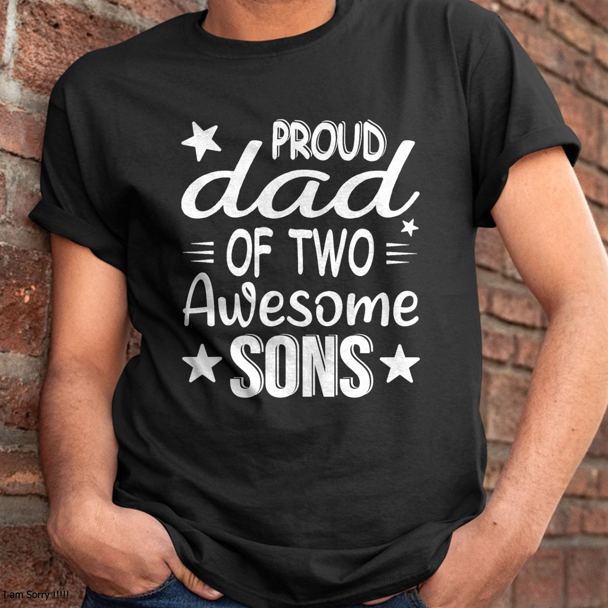 Men Dad Of 2 Boys Two Sons Father's Day T-Shirt - Gift From Dad Unisex T-Shirt/Hoodie - NGHL00 (SKUT-2310EMAILDS-37)