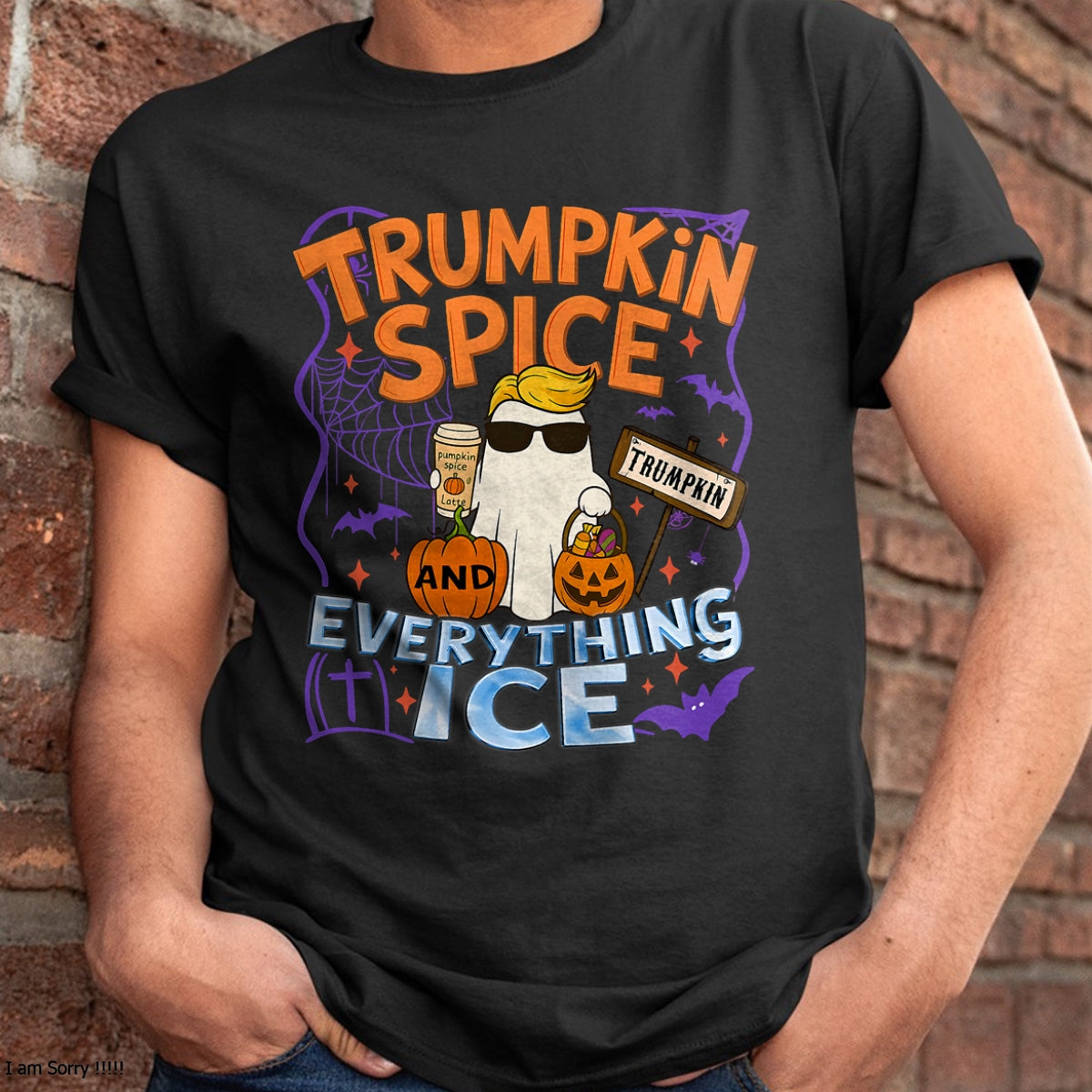 Halloween Trumpkin Spice and Everything Ice Pumpkin Spice T-Shirt - Halloween Unisex T-Shirt/Hoodie - NGHL00