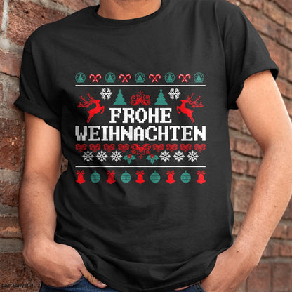 Frohe Weihnachten German Merry Christmas Holidays Germany T-Shirt - Christmas Unisex T-Shirt/Hoodie/Sweatshirt - NGHL00