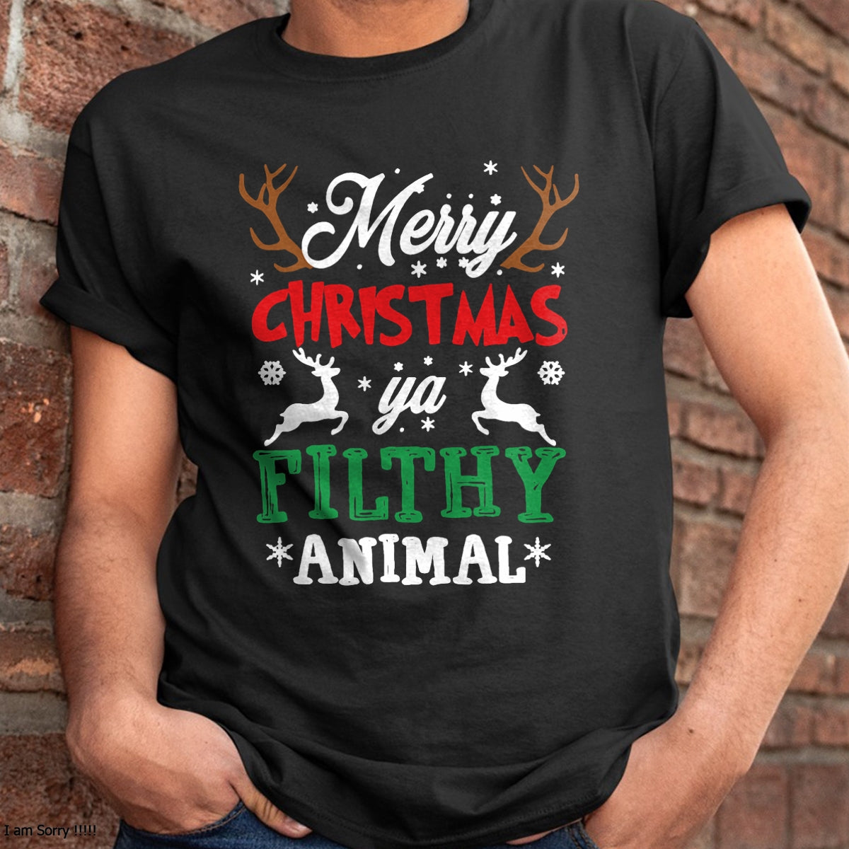 Merry Christmas Animal Filthy Ya Xmas Pajama T-Shirt - Christmas Unisex T-Shirt/Hoodie/Sweatshirt - NGHL00