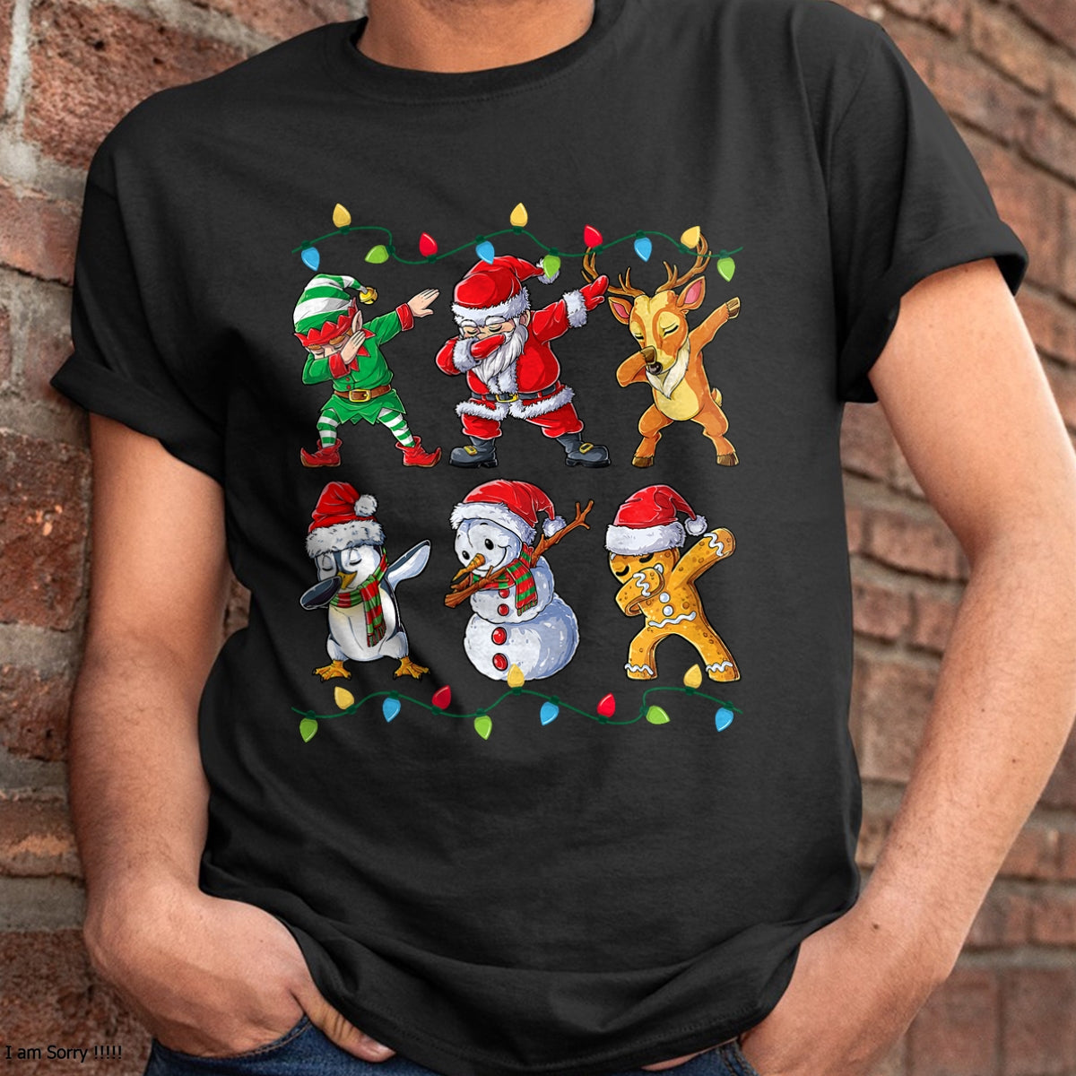 Dabbing Santa Elf Friends Christmas Boys Girls Men Xmas Dab T-Shirt - Christmas Unisex T-Shirt/Hoodie/Sweatshirt - NGHL00