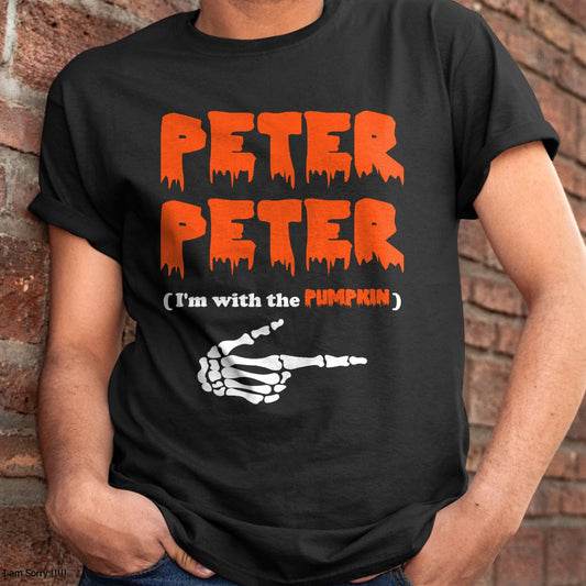 Peter Peter i'm with the pumpkin, Halloween costume T-Shirt - Halloween Unisex T-Shirt/Hoodie - NGHL00
