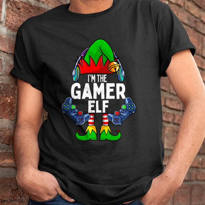 Gamer Elf Matching Family Christmas T-Shirt - Christmas Unisex T-Shirt/Hoodie/Sweatshirt - NGHL00