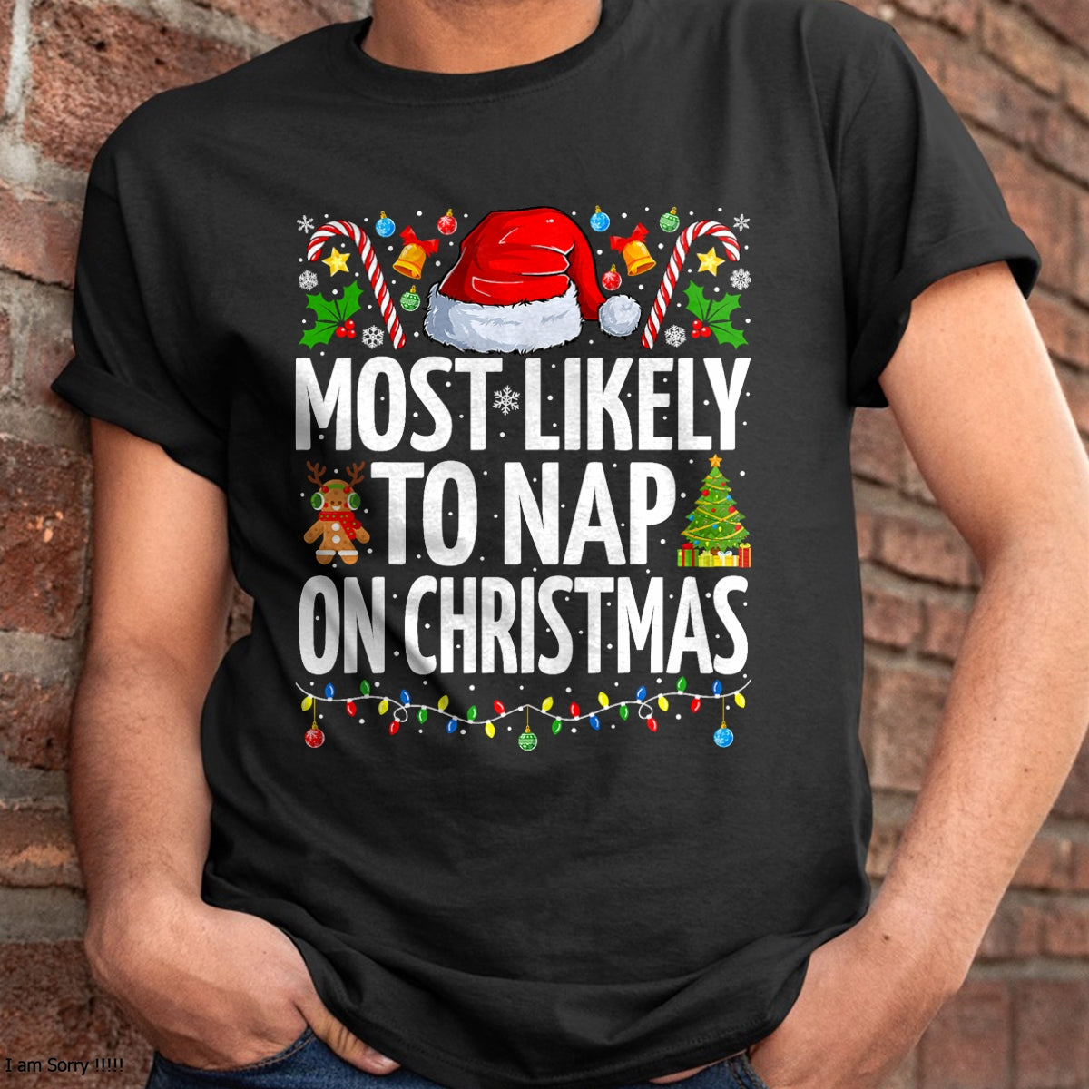 Most Likely To Nap On Christmas Funny Family Christmas T-Shirt - Christmas Unisex T-Shirt/Hoodie/Sweatshirt - NGHL00