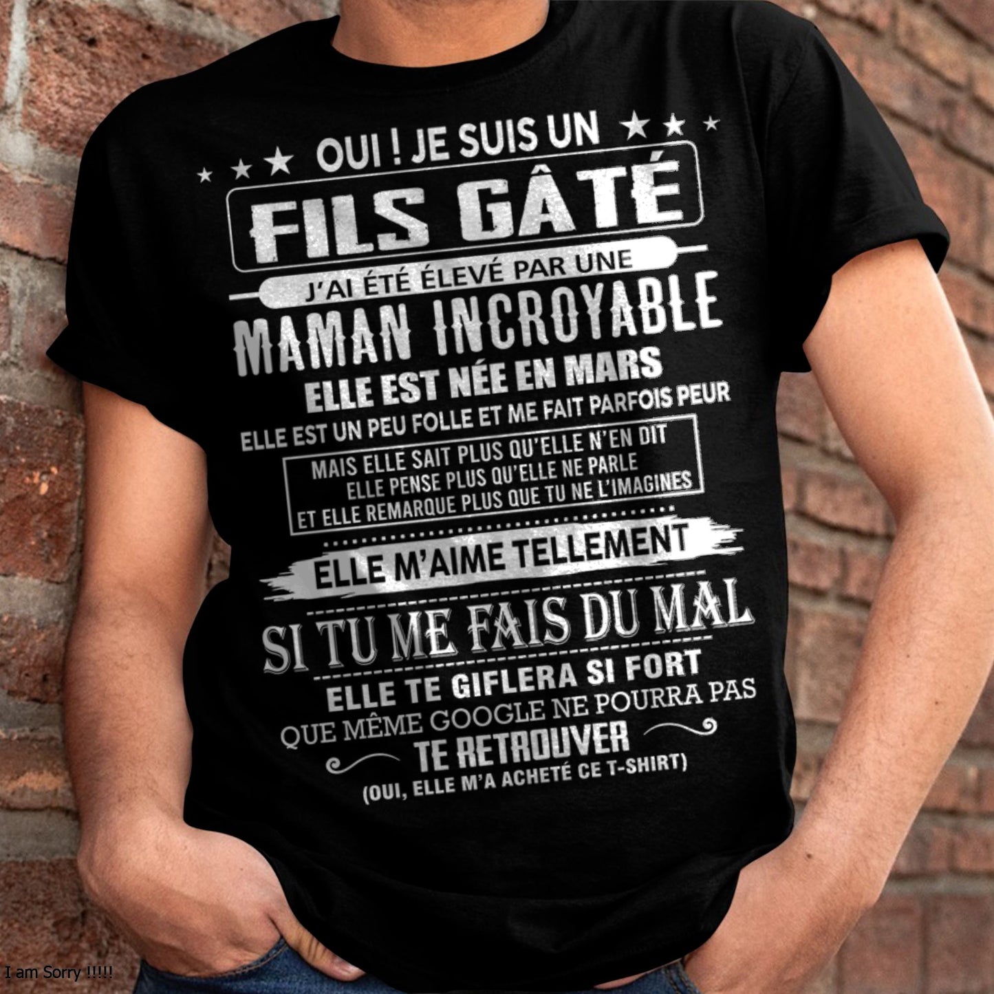 MARS - FILS GÂTÉ – CADEAU DE MAMAN - NGHL03 (SKU26T-0172-03)