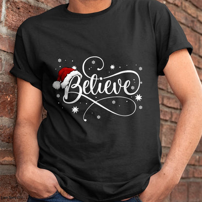 Christmas - Believe Santa Claus Believe Christmas Kids T-Shirt - Christmas Unisex T-Shirt/Hoodie/Sweatshirt - NGHL00