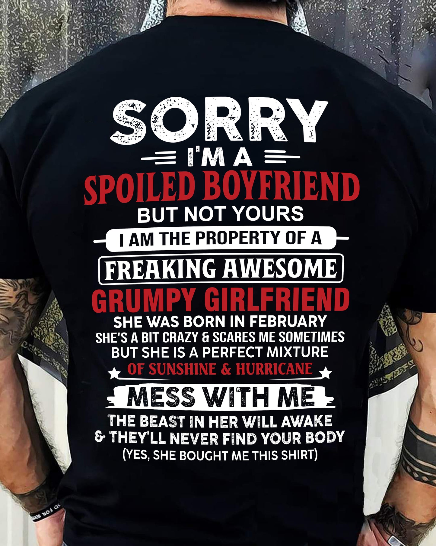 February - Spoiled Boyfriend - Perfect Gift From Girlfriend - NGHL02 (SKU11-18-02)