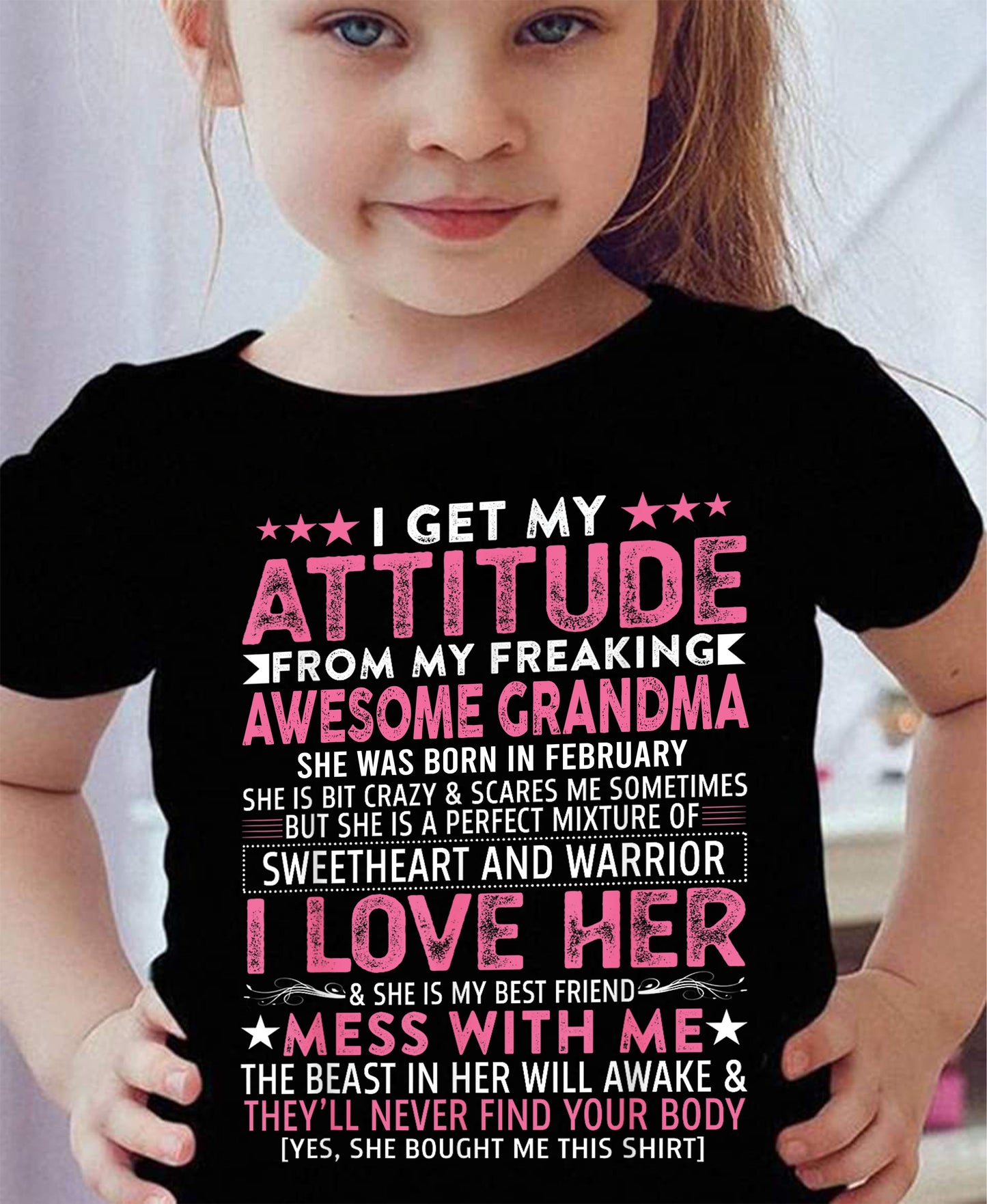 I GET MY ATTITUDE FROM MY GRANDMA FEBRUARY EDITION – FROM GRANDMA TO GRANDDAUGHTER NGHL02 (SKU07-163-02)
