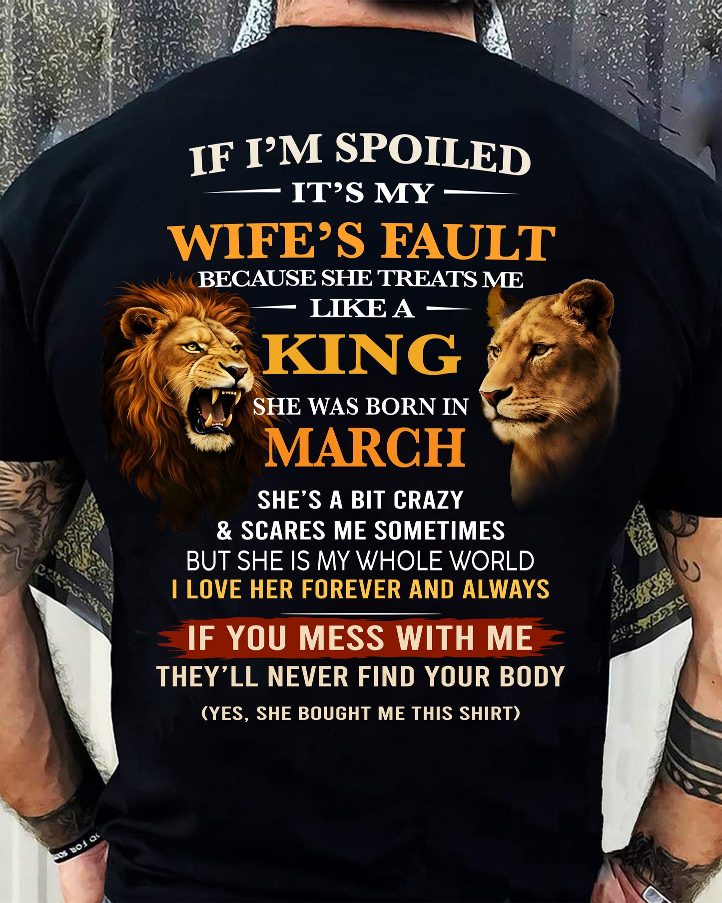 MARCH - SPOILED HUSBAND - GIFT FROM WIFE - NGHL03 (SKU26T-01-60-03)