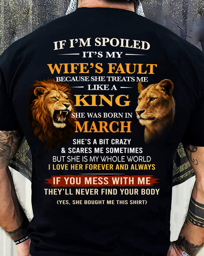 MARCH - SPOILED HUSBAND - GIFT FROM WIFE - NGHL03 (SKU26T-01-60-03)