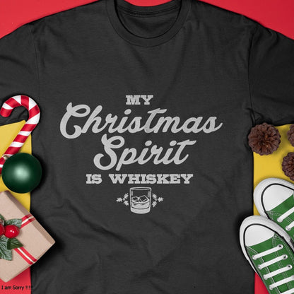 Funny Christmas Drinking Shirt Whiskey Liquor Drinker Saying T-Shirt - Christmas Unisex T-Shirt/Hoodie/Sweatshirt - NGHL00