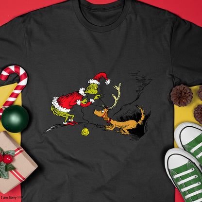 Dr. Seuss Reindeer T-shirt - Christmas Unisex T-Shirt/Hoodie/Sweatshirt - NGHL00
