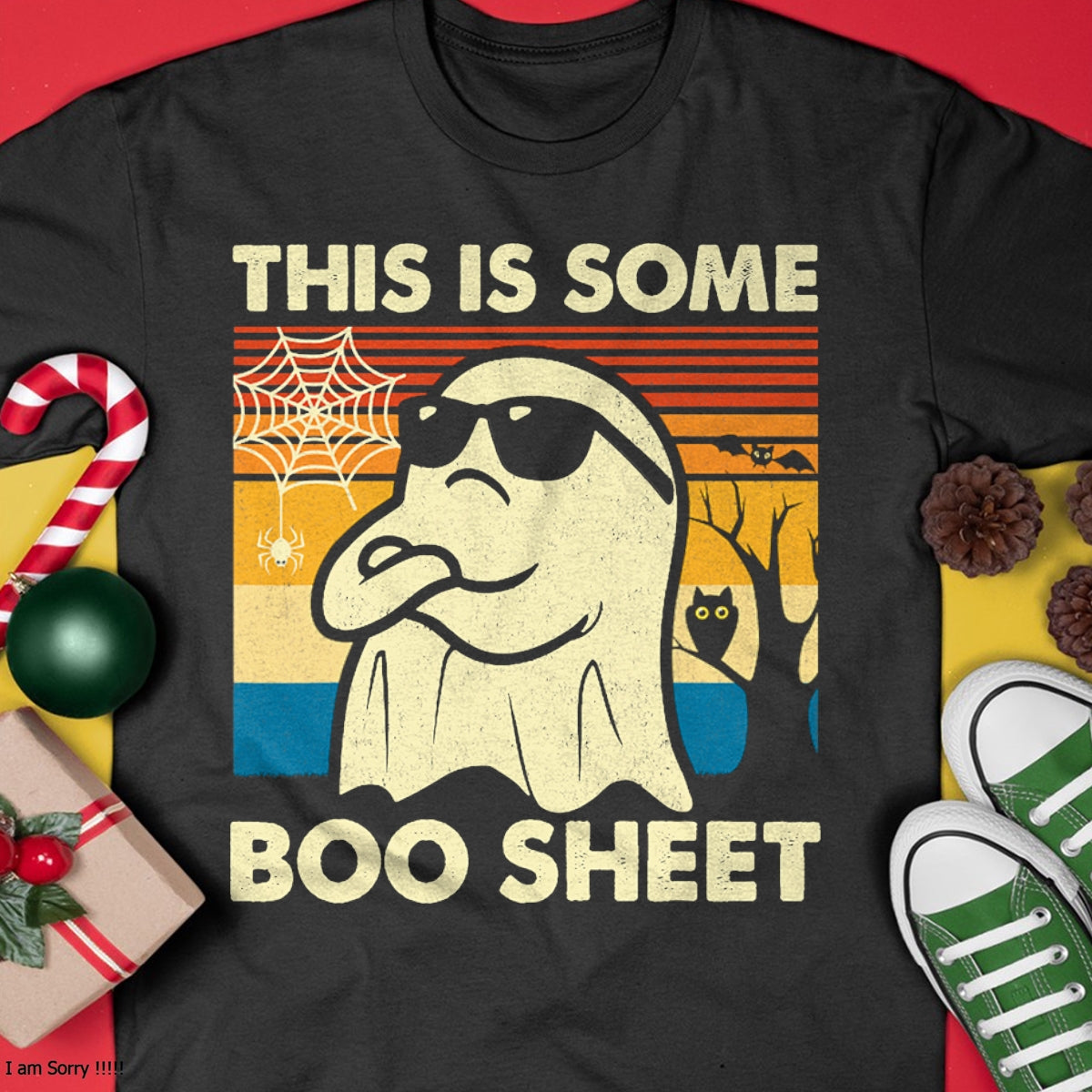 This is Some Boo Sheet Ghost Retro Funny Halloween Men Women T-Shirt - Halloween Unisex T-Shirt/Hoodie - NGHL00
