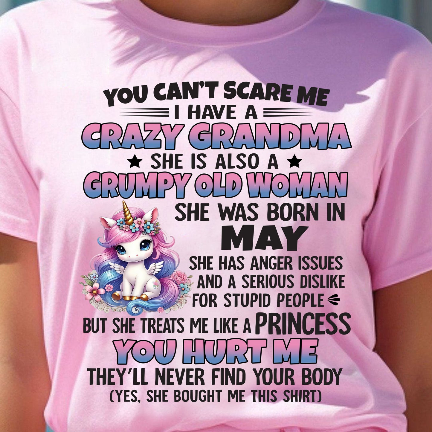 MAY - YOU CAN'T SCARE ME - GIFT FROM GRANDMA - NGHL05 (SKU09-106-05)