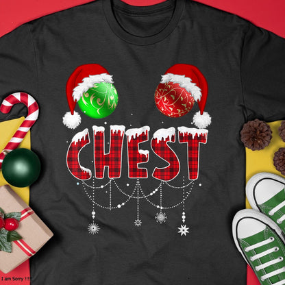 Chest Nuts Christmas Shirt Funny Matching Couple Chestnuts T-Shirt - Christmas Unisex T-Shirt/Hoodie/Sweatshirt - NGHL00