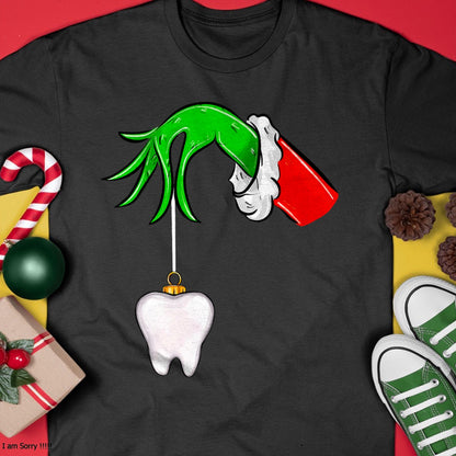 Christmas Tooth Dentist Dental Assistant Teeth Xmas Pajamas T-Shirt - Christmas Unisex T-Shirt/Hoodie/Sweatshirt - NGHL00