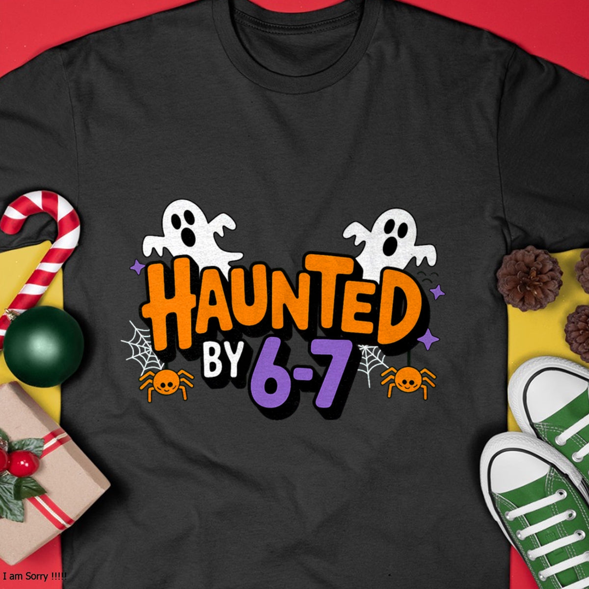 Haunted by 6 7 T-Shirt - Halloween Unisex T-Shirt/Hoodie - NGHL00