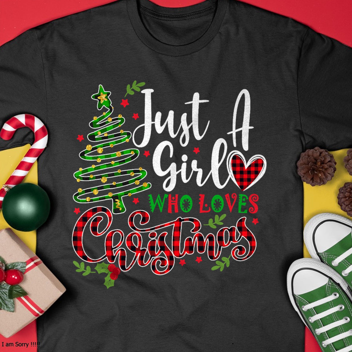 Just a Girl who Loves Christmas a Gift for XMAS Women Girls T-Shirt - Christmas Unisex T-Shirt/Hoodie/Sweatshirt - NGHL00
