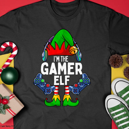 Gamer Elf Matching Family Christmas T-Shirt - Christmas Unisex T-Shirt/Hoodie/Sweatshirt - NGHL00