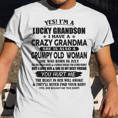 JULY - LUCKY GRANDSON OF CRAZY GRANDMA -  FROM GRANDMA - NGHL07 (SKU10-173-07)