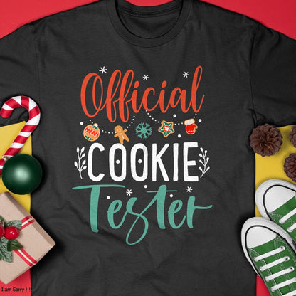 Official Cookie Tester Funny Christmas Couples Matching T-Shirt - Christmas Unisex T-Shirt/Hoodie/Sweatshirt - NGHL00