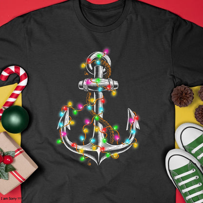 Christmas Lights Boating Sailing Cruise Boat Gifts T-Shirt - Christmas Unisex T-Shirt/Hoodie/Sweatshirt - NGHL00