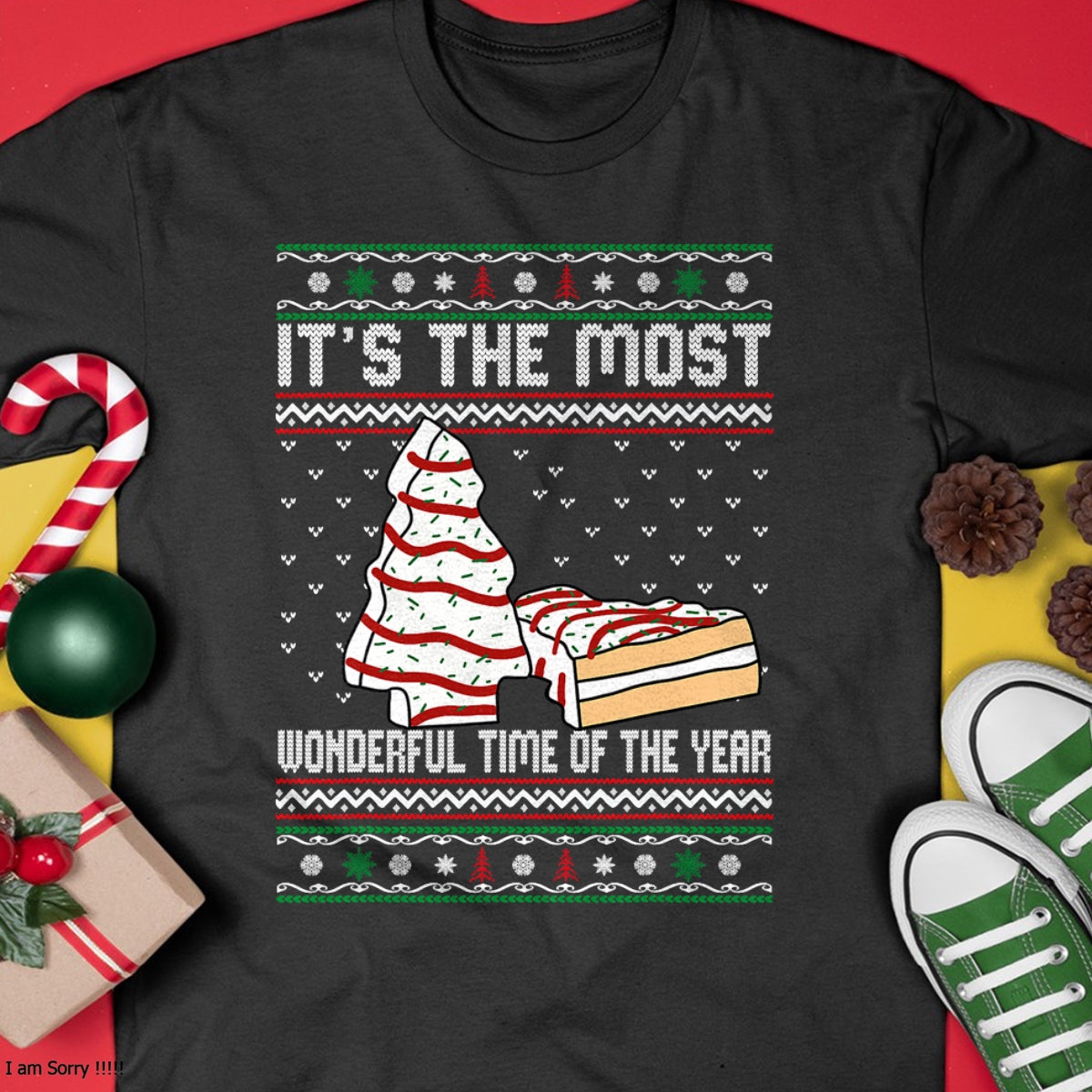 Its The Most Wonderful Time Of The Year Christmas tree cake T-Shirt - Christmas Unisex T-Shirt/Hoodie/Sweatshirt - NGHL00