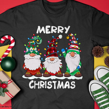 Merry Christmas Gnomes Xmas Family Men Women T-Shirt - Christmas Unisex T-Shirt/Hoodie/Sweatshirt - NGHL00