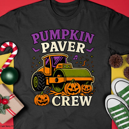 Pumpkin Paver Crew Halloween Costume for Boys T-Shirt - Halloween Unisex T-Shirt/Hoodie - NGHL00