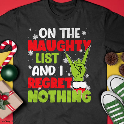 Funny Naughty List Christmas Xmas Santa Mens Womens Kids T-Shirt - Christmas Unisex T-Shirt/Hoodie/Sweatshirt - NGHL00