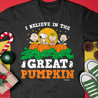 Peanuts - I Believe In The Great Pumpkin T-Shirt - Halloween Unisex T-Shirt/Hoodie - NGHL00