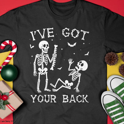 Halloween Skeletons Ive Got Your Back Costume Men Women Kids T-Shirt - Halloween Unisex T-Shirt/Hoodie - NGHL00
