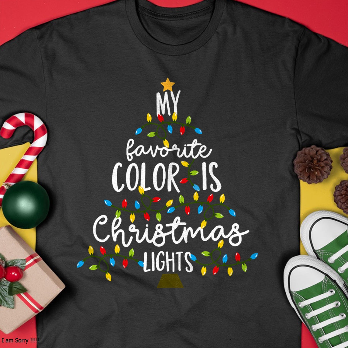 My Favorite Color Is Christmas Lights Kids Boy Women T-Shirt - Christmas Unisex T-Shirt/Hoodie/Sweatshirt - NGHL00