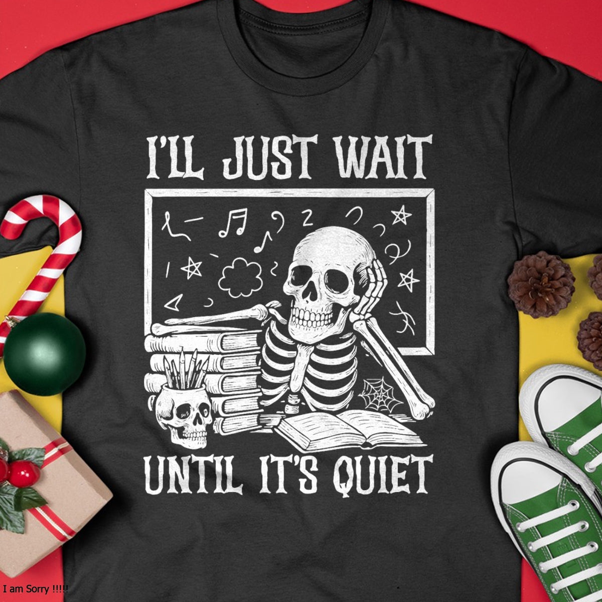 Teacher Halloween Shirt I'll Just Wait Until It's Quiet T-Shirt - Halloween Unisex T-Shirt/Hoodie - NGHL00