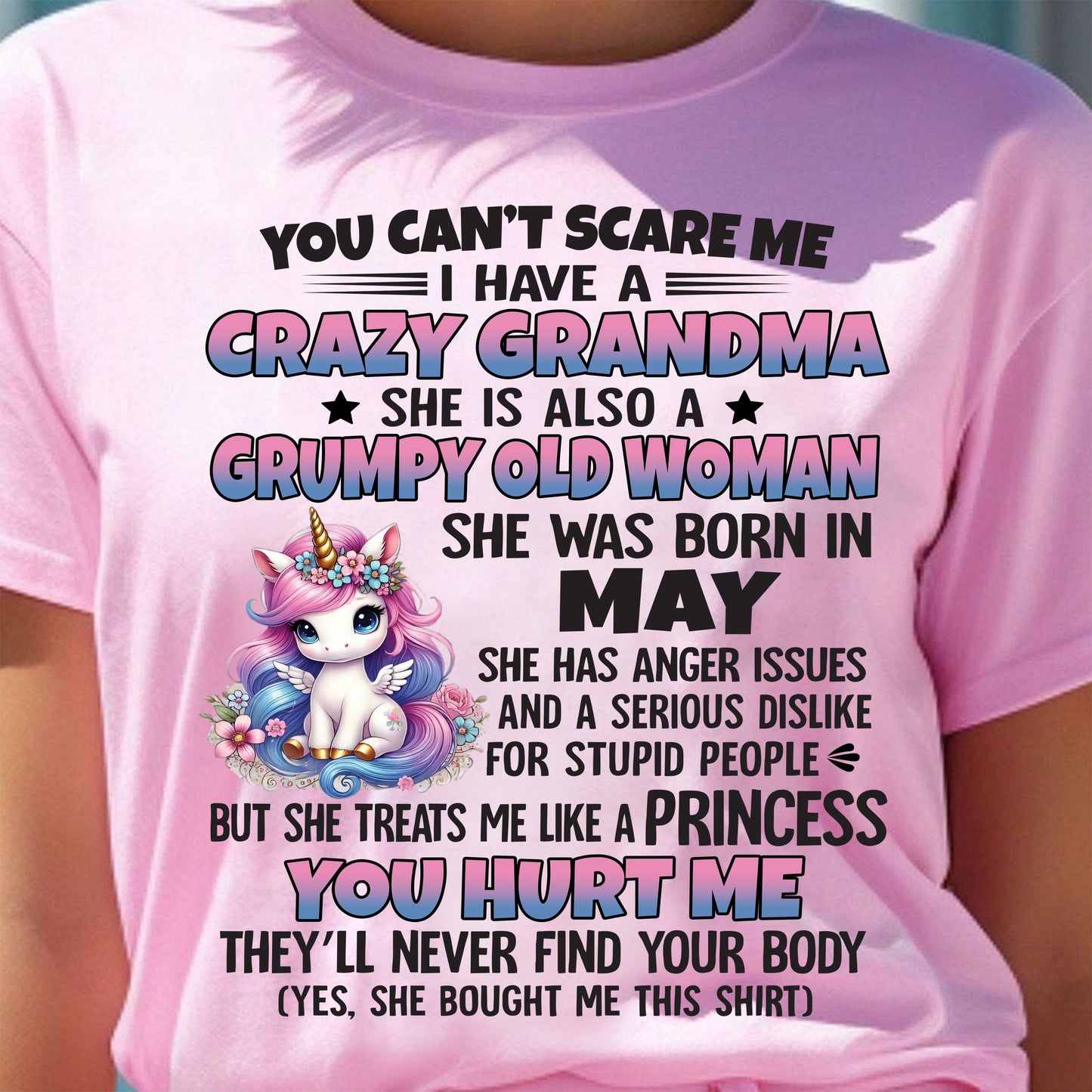 MAY - YOU CAN'T SCARE ME - GIFT FROM GRANDMA - NGHL05 (SKU09-106-05)