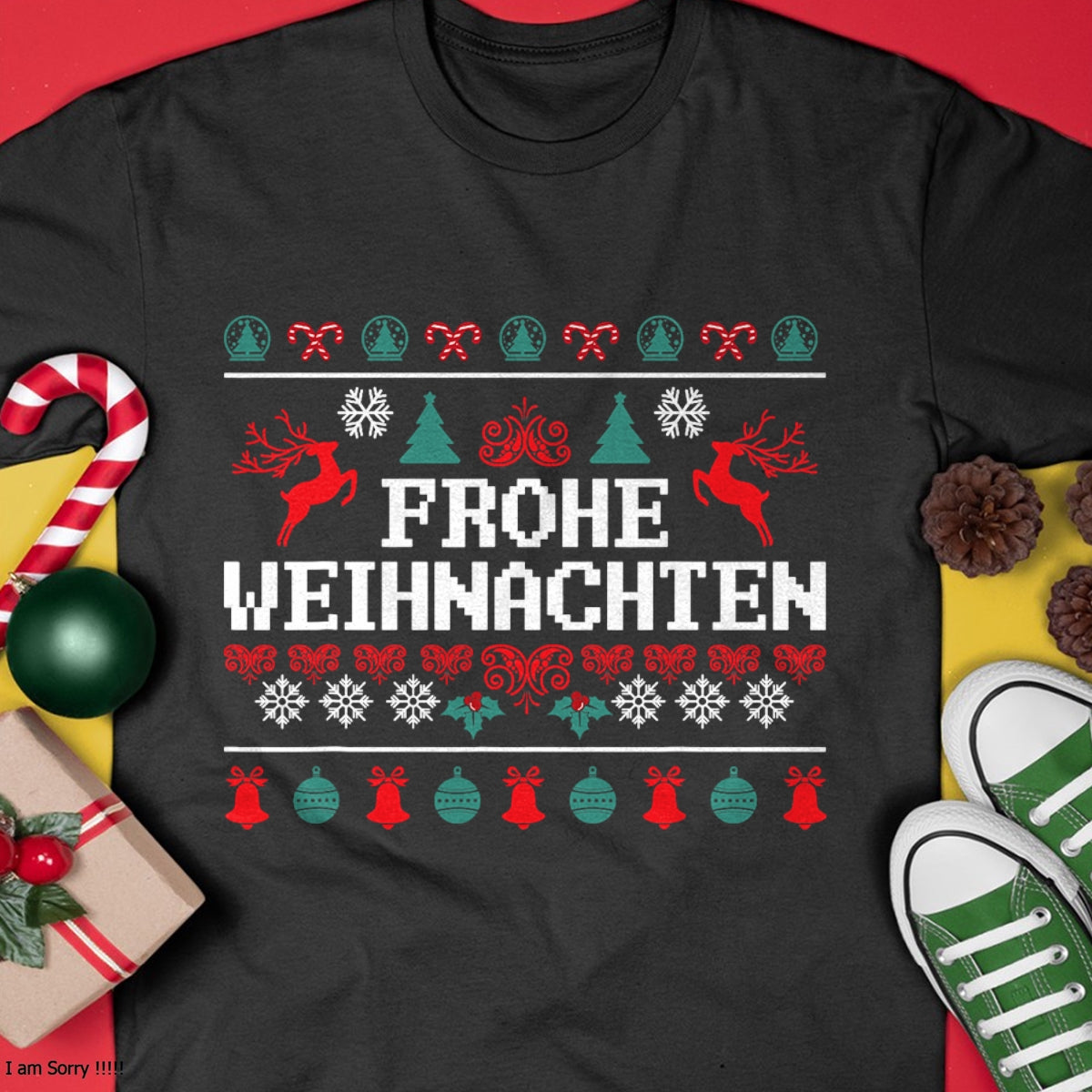 Frohe Weihnachten German Merry Christmas Holidays Germany T-Shirt - Christmas Unisex T-Shirt/Hoodie/Sweatshirt - NGHL00