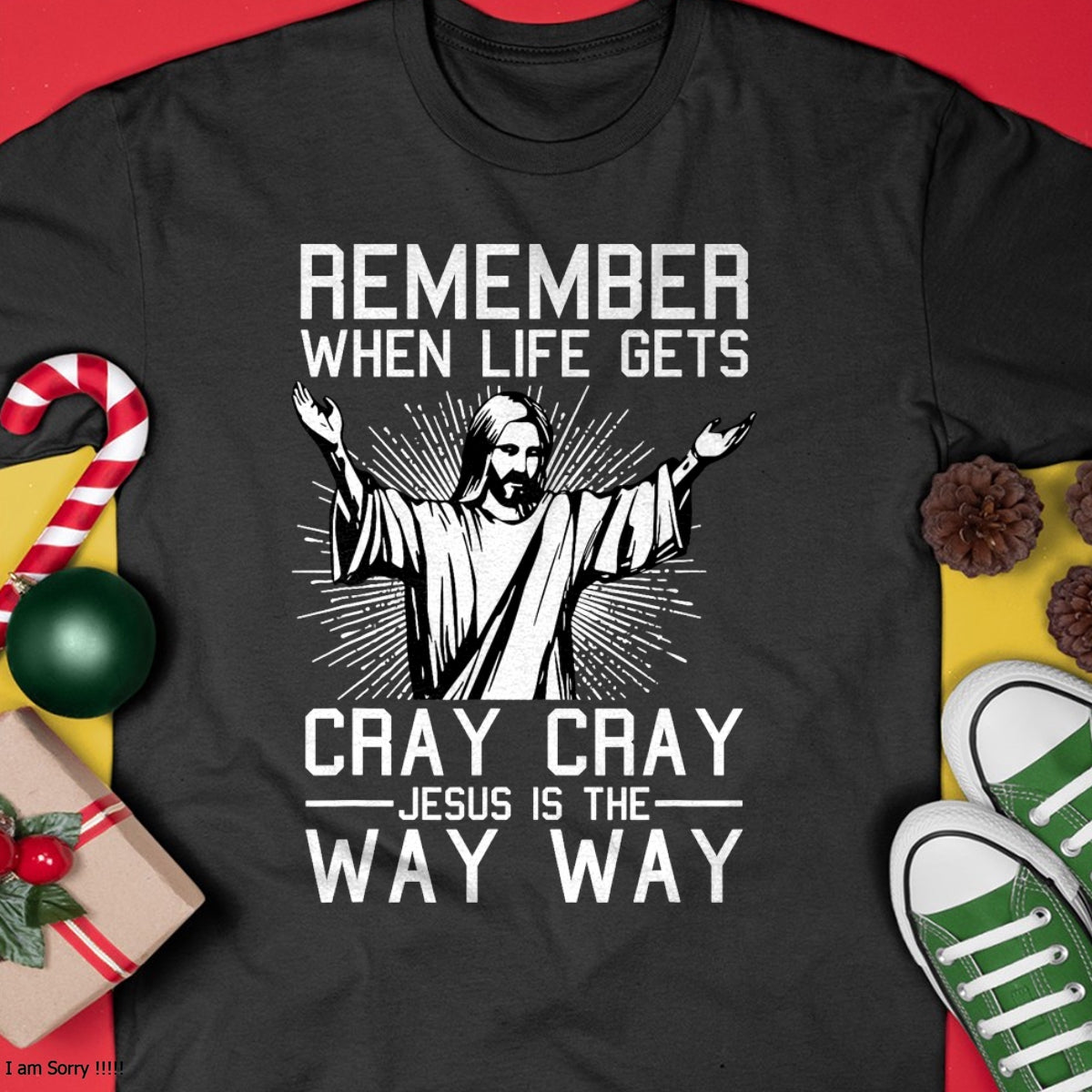 Jesus Is The Way Christmas Funny Faith Religious Christian T-Shirt - Christmas Unisex T-Shirt/Hoodie/Sweatshirt - NGHL00