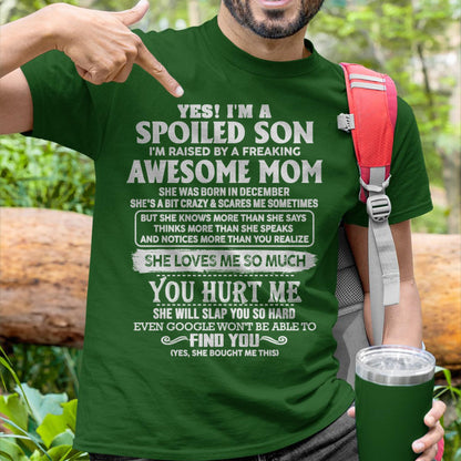 December - Awesome Mom - Perfect Gift For Son From Mom - NGHL12 (SKU05-47-12)
