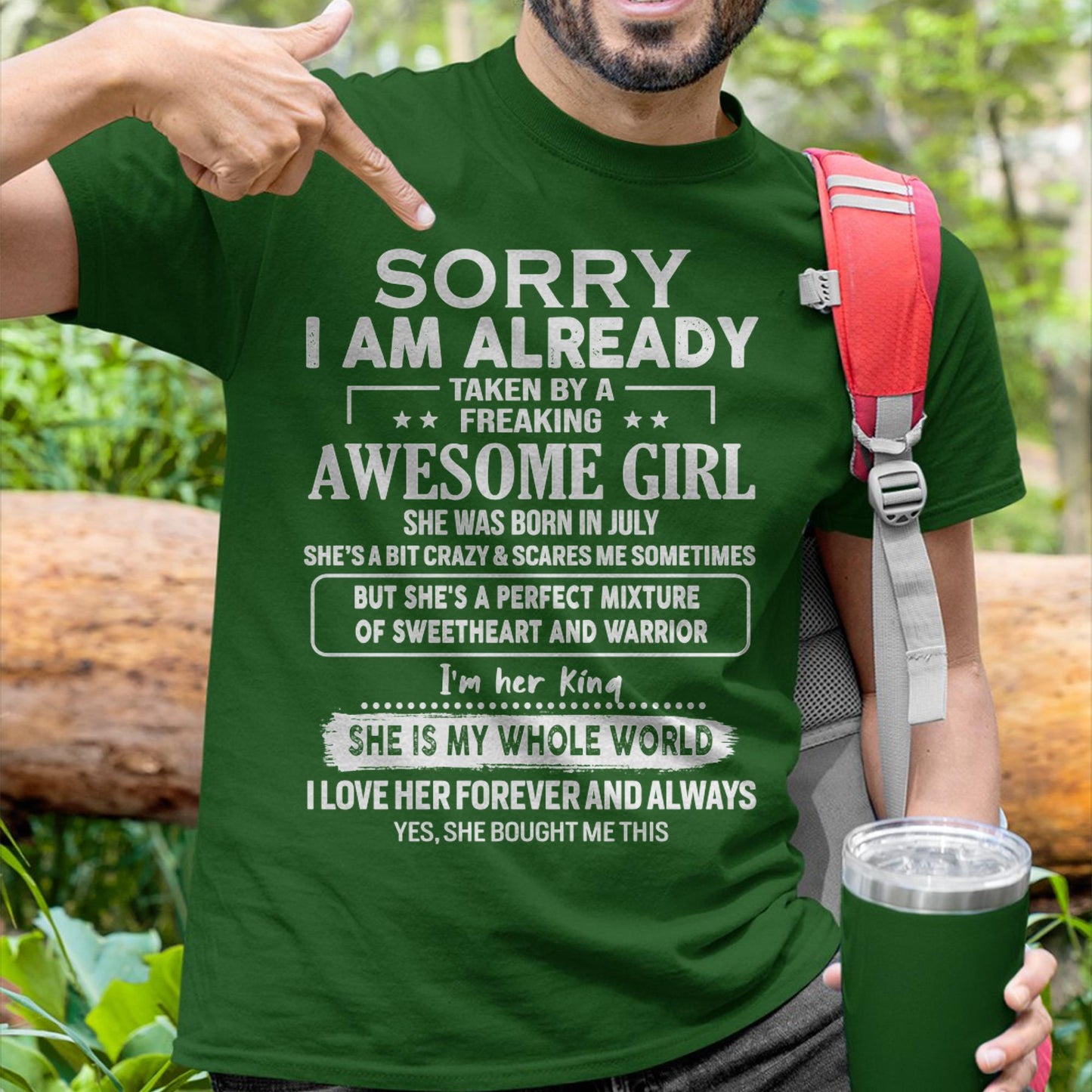 July - Awesome Girl - Perfect Gift For Your Boyfriend, Husband From Wife - NGHL07 (SKU04-86MT-07)