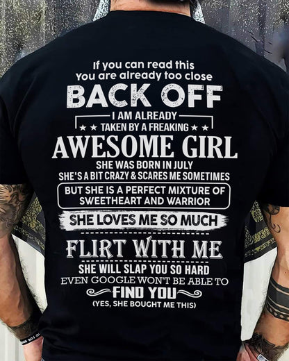 July – Awesome Girlfriend Born In July – Special gift for your Boyfriend – From Wife NGHL07 (SKU06-25-07)