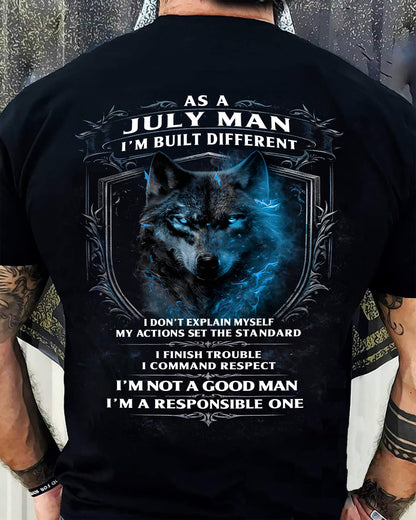 JULY - BUILT DIFFERENT - BIRTHDAY T-SHIRT FOR MEN - NGHL07 (SKU12-301-07)