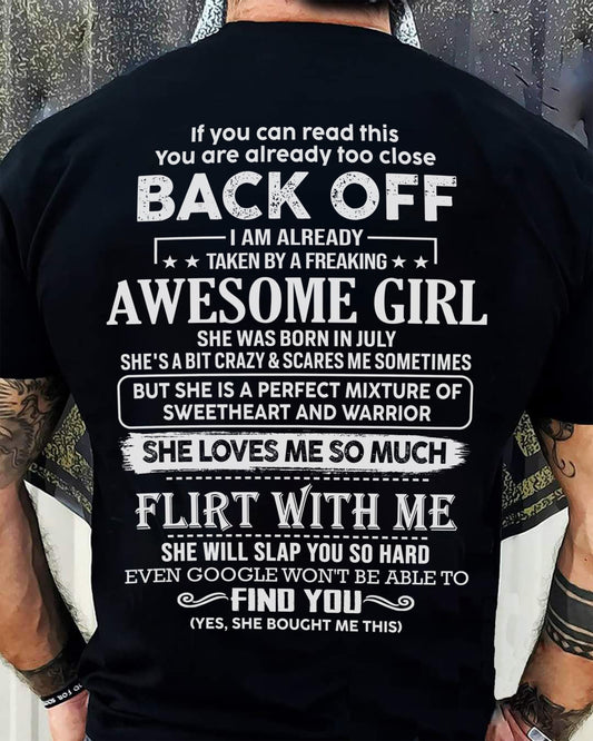 July – Awesome Girlfriend Born In July – Special gift for your Boyfriend – From Wife NGHL07 (SKU06-25-07)