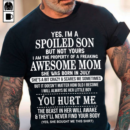 July - Awesome Mom Born In July - Special gift for Son From Mom - NGHL07 (SKU10-45-07)