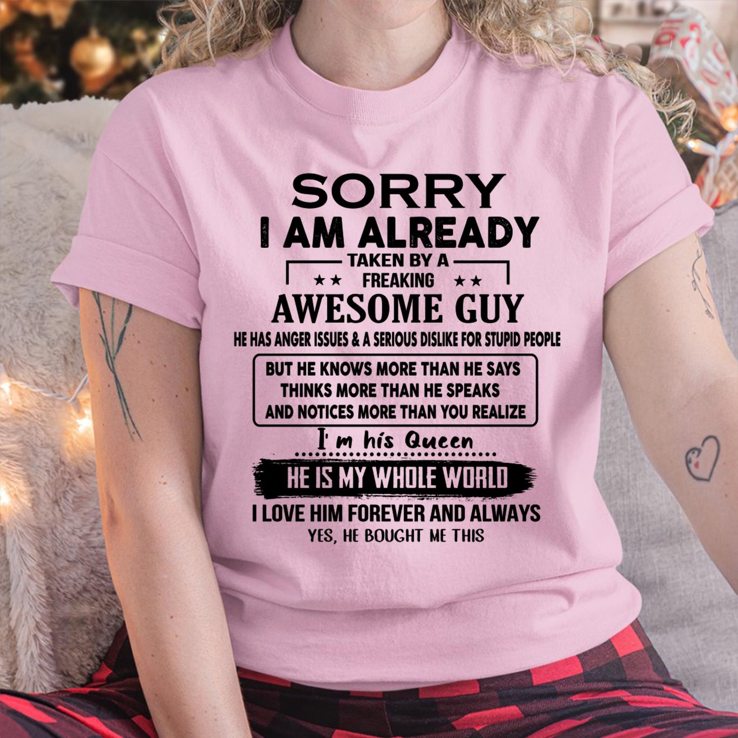 Awesome Guy - Perfect gift for your girlfriend or wife from husband - NGHL00 (SKUT08-11-00)