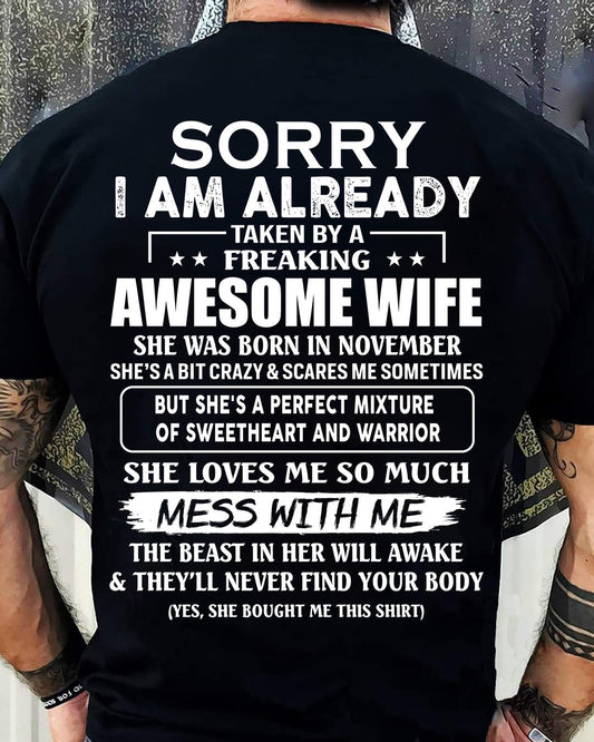 Wife November - Perfect gift for your husband - NGHL11 (SKU68-86-11)