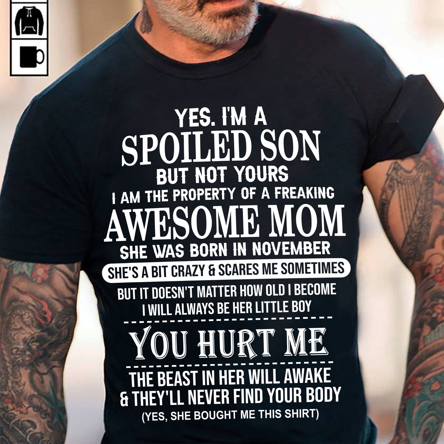 November - Awesome Mom Born In November - Special gift for Son From Mom - NGHL11 (SKU10-45-11)