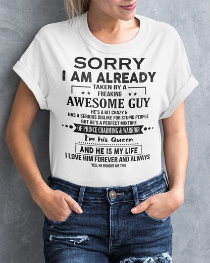 GIFT FOR AWESOME GIRL - SORRY GUY